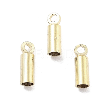 Rack Plating Brass Cord Ends KK-P274-01A-LG-1