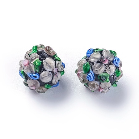 Handmade Bumpy Lampwork Beads LS-LAMP-E021-07N-1