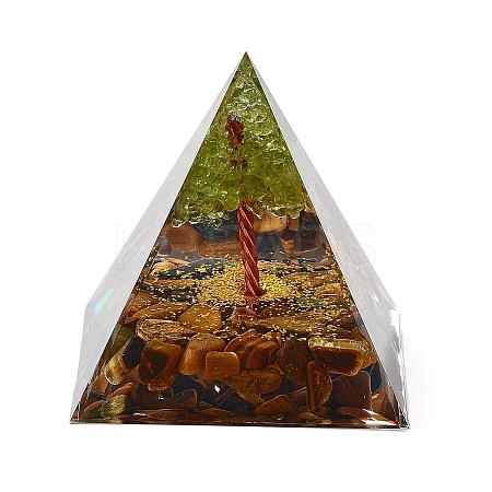 Orgonite Pyramid Resin Energy Generators DJEW-D013-06A-1