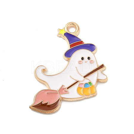Halloween Theme Alloy Enamel Pendants ENAM-I053-A06-1