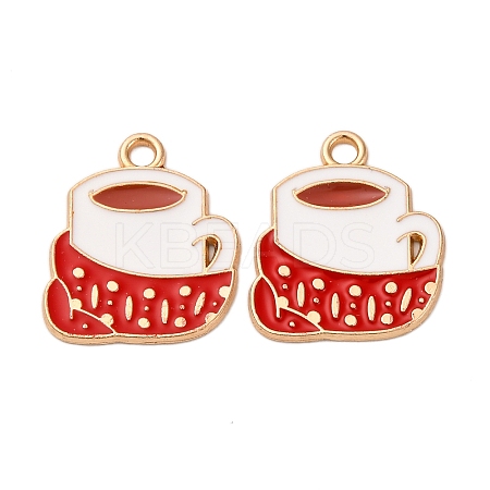 Christmas Alloy Enamel Pendants LS-ENAM-K080-01G-G-1