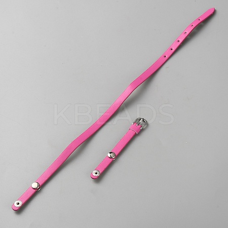 Imitation Leather Cord Bracelets BJEW-WH0030-04A-1