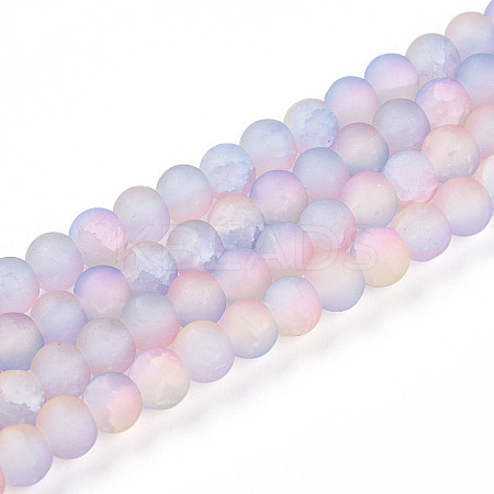 Crackle Glass Beads X1-GLAA-N009-6mm-04-1
