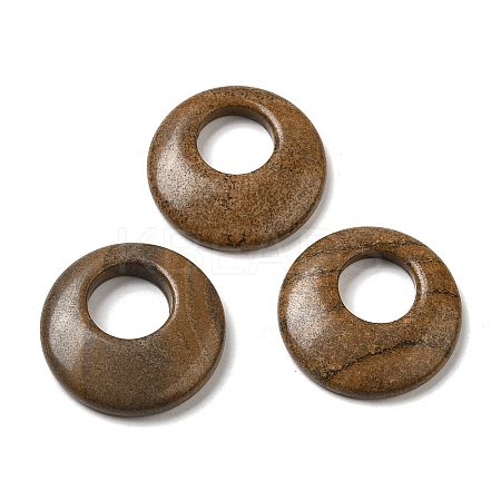 Natural Picture Jasper Pendants G-T122-76G-1