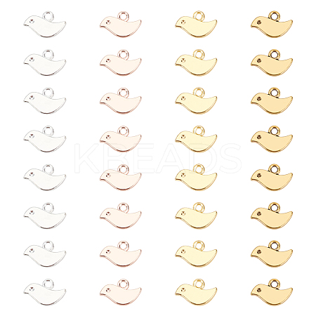 80Pcs 4 Colors Tibetan Style Alloy Charms TIBEP-AR0001-07-1