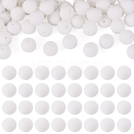 50Pcs Food Grade Eco-Friendly Silicone Beads SIL-TA0002-89A-1