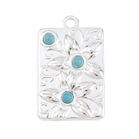 Synthetic Turquoise Pendants LS-STAS-H253-01B-S-1
