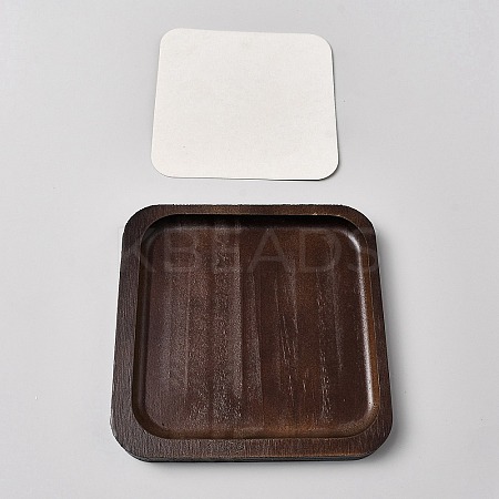 Square Wooden Organizer Display Jewelry Plates ODIS-WH0099-221A-1