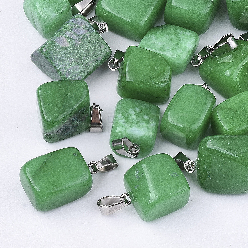 Wholesale Natural White Jade Pendants - KBeads.com