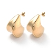 Ion Plating(IP) 304 Stainless Steel Stud Earrings EJEW-K281-06G-1