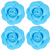 4Pcs Cloth Art Camelia Brooch Pins JEWB-CN0001-03A-1