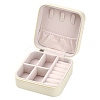Imitation Leather Jewelry Zipper Box LBOX-T001-01A-1