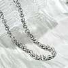 Non-Tarnish 304 Stainless Steel Rolo Chains Necklaces NJEW-F297-02P-4