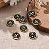 Golden Plated Alloy Charms LS-X-ENAM-S118-02S-5