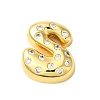 Rack Plating Brass Micro Pave Clear Cubic Zirconia Perdants KK-C067-11G-S-1