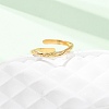 304 Stainless Steel Open Cuff Rings for Women RJEW-K309-12G-2