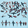 32Pcs 8 Style Alloy Pendants FIND-GO0001-89-5