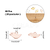 80Pcs 4 Colors Tibetan Style Alloy Charms TIBEP-AR0001-07-5