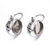 Tarnish Resistant 304 Stainless Steel Leverback Earring Findings X-STAS-H423-03P-3