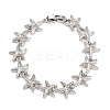 Brass Link Bracelets for Women BJEW-H209-01P-6