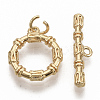 Brass Toggle Clasps KK-T051-20G-NF-3