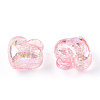 Transparent Crackle Acrylic Pendants MACR-ZX022-29E-1