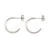 316 Stainless Steel C-Shaped Stud Earrings EJEW-D339-03P-4