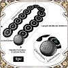 Western Retro PU Leather & Resin Imitation Gemstone Disc Chain Belts with Alloy Buckles AJEW-WH20060-33-2