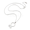 Non-Tarnish 304 Stainless Steel Pendant Necklaces NJEW-P306-04P-2