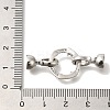 Brass Micro Pave Clear Cubic Zirconia Fold Over Clasps KK-K389-125P-3