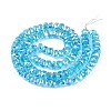 Electroplate Transparent Glass Beads Strands EGLA-N022-05B-C15-2