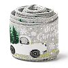 Christmas Theme Polyester Imitation Linen Ribbon LS-OCOR-M008-01C-2