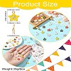30Pcs 6 Colors Flower Alloy Enamel Pendants ENAM-CJ0006-21-8