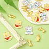 20Pcs 4 Styles Alloy Enamel Pendants ENAM-CJ0004-48-6