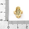 Brass Cubic Zirconia Beads KK-S510-43G-01-3
