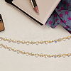 S-shaped Glass Rhinestone and Iron Cup Chains DIY-WH20032-25G-02-6