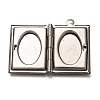 Non-Tarnish 316 Stainless Steel Locket Pendants X-STAS-P267-01P-3