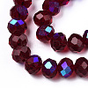 Electroplate Glass Beads Strands LS-EGLA-A034-T4mm-L21-3