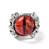 Dragon Eye Glass Wide Band Rings for Men LS-RJEW-E017-01AS-02-1