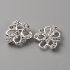 Zinc Alloy Crystal Rhinestone Snap Lock Clasps LS-FIND-WH0008-20S-3