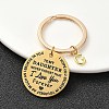 Valentine's Day Brass & 201 Stainless Steel Keychain KEYC-YW00097-07-1