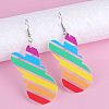 Easter Printed Acrylic Dangle Earrings FS-WGDC384-11-1