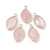 Natural Rose Quartz Pendants G-L514-023A-1