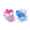 Opaque & Transparent Two Tone Acrylic European Beads AC-CBA9284-01-2