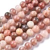 Natural Plum Blossom Jasper Beads Strands G-A163-02-8mm-4