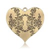 Cadmium Free & Nickel Free & Lead Free Tibetan Style Alloy Heart Big Pendants PALLOY-J564-14AB-NR-2