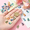 30Pcs 10 Styles Rack Plating Alloy Pendants ENAM-CJ0004-71-4