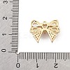 Brass Micro Pave Clear Cubic Zirconia Pendants LS-KK-K371-29C-G-3