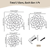 3Pcs 201 Stainless Steel Flower Arrangement Insert Lids DIY-UN0005-92B-3
