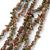 Natural Unakite Beads Strands LS-G-G0003-B13-1